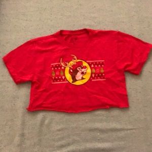 Red Buccee’s Christmas crop top!!